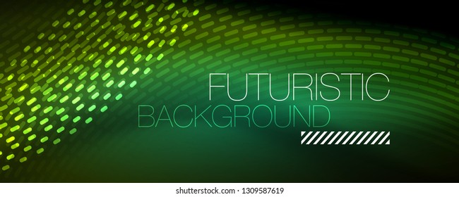 Digital flowing wave particles abstract background, vector smoke effect design. Vector illustration