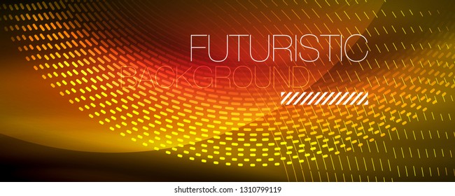 Digital flowing wave particles abstract background, vector smoke effect design. Vector illustration