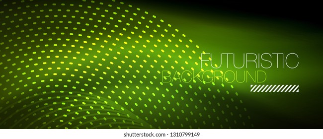 Digital flowing wave particles abstract background, vector smoke effect design. Vector illustration