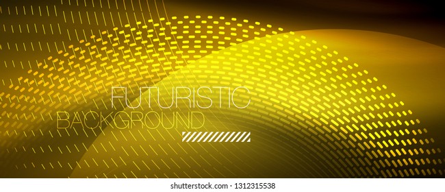 Digital flowing wave particles abstract background, vector smoke effect design. Vector illustration