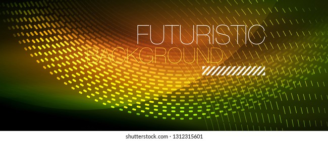 Digital flowing wave particles abstract background, vector smoke effect design. Vector illustration