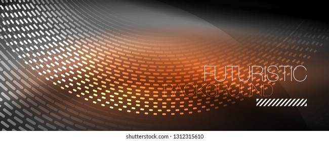 Digital flowing wave particles abstract background, vector smoke effect design. Vector illustration