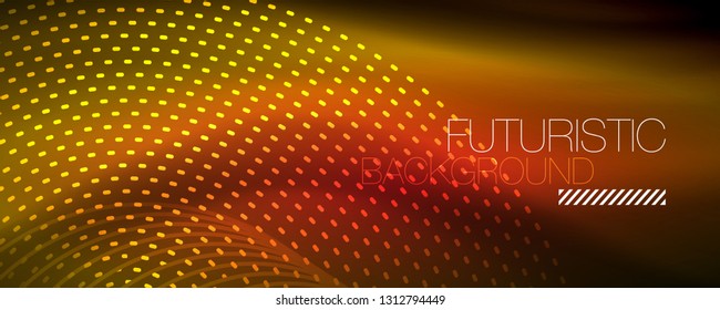 Digital flowing wave particles abstract background, vector smoke effect design. Vector illustration