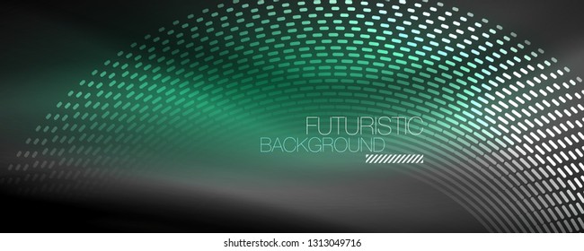 Digital flowing wave particles abstract background, vector smoke effect design. Vector illustration