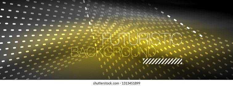 Digital flowing wave particles abstract background, vector smoke effect design. Vector illustration