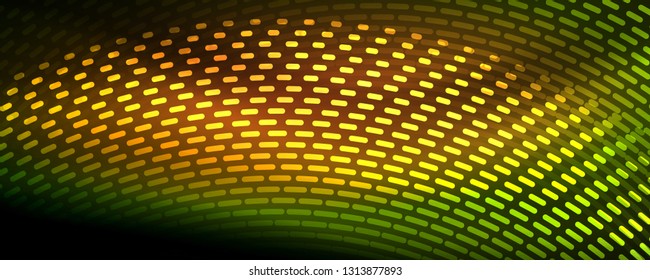 Digital flowing wave particles abstract background, vector smoke effect design. Vector illustration