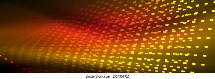 Digital flowing wave particles abstract background, vector smoke effect design. Vector illustration