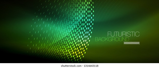 Digital flowing wave particles abstract background, vector smoke effect design. Vector illustration