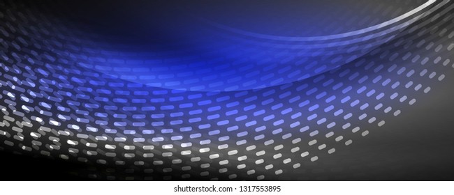 Digital flowing wave particles abstract background, vector smoke effect design. Vector illustration