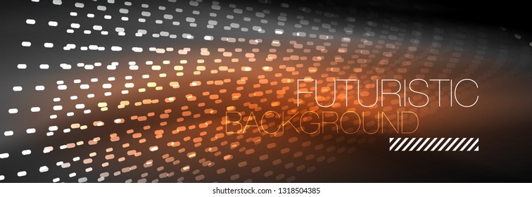 Digital flowing wave particles abstract background, vector smoke effect design. Vector illustration