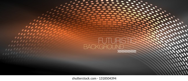 Digital flowing wave particles abstract background, vector smoke effect design. Vector illustration