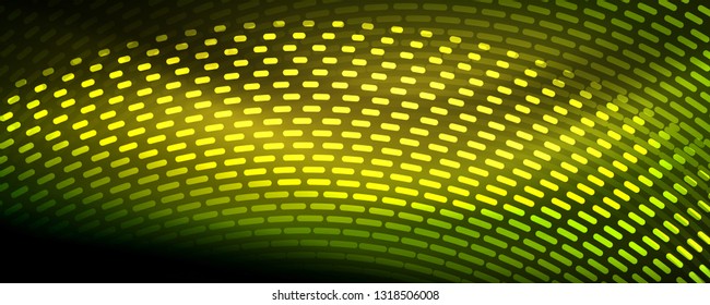 Digital flowing wave particles abstract background, vector smoke effect design. Vector illustration