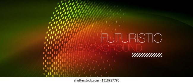 Digital flowing wave particles abstract background, vector smoke effect design. Vector illustration
