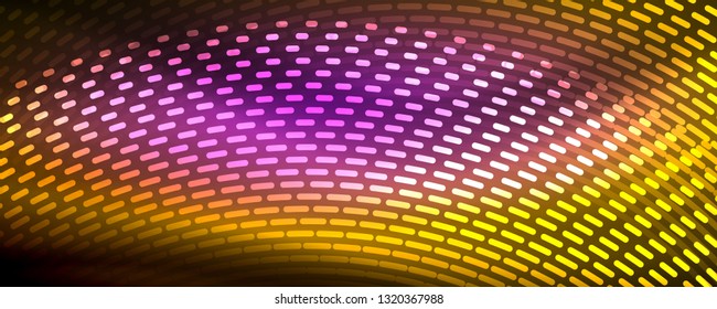 Digital flowing wave particles abstract background, vector smoke effect design. Vector illustration