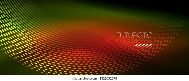 Digital flowing wave particles abstract background, vector smoke effect design. Vector illustration