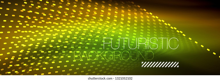Digital flowing wave particles abstract background, vector smoke effect design. Vector illustration