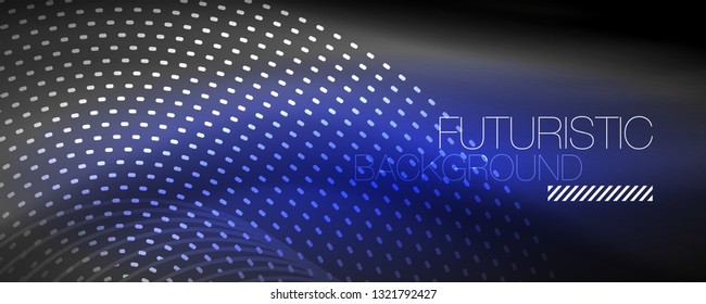 Digital flowing wave particles abstract background, vector smoke effect design. Vector illustration