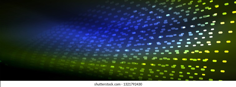 Digital flowing wave particles abstract background, vector smoke effect design. Vector illustration