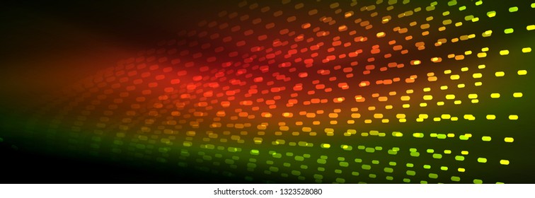 Digital flowing wave particles abstract background, vector smoke effect design. Vector illustration