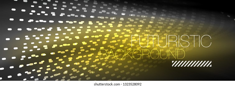 Digital flowing wave particles abstract background, vector smoke effect design. Vector illustration