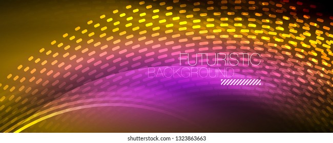 Digital flowing wave particles abstract background, vector smoke effect design. Vector illustration