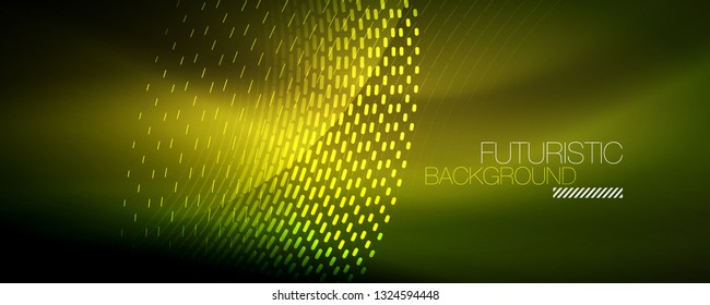 Digital flowing wave particles abstract background, vector smoke effect design. Vector illustration