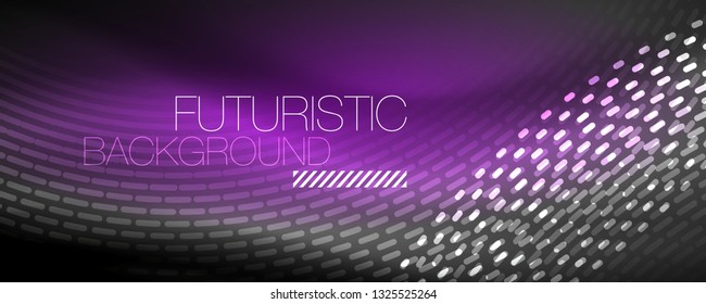 Digital flowing wave particles abstract background, vector smoke effect design. Vector illustration