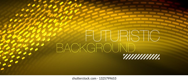 Digital flowing wave particles abstract background, vector smoke effect design. Vector illustration