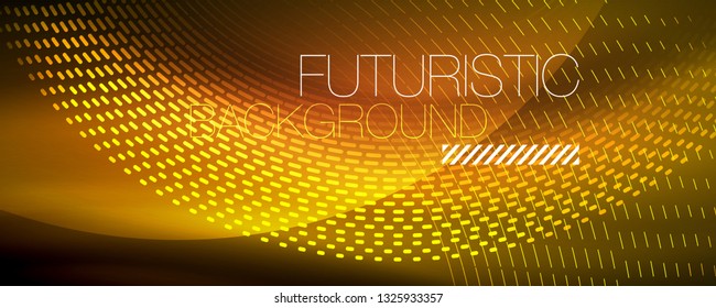 Digital flowing wave particles abstract background, vector smoke effect design. Vector illustration
