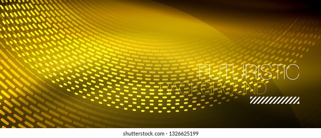 Digital flowing wave particles abstract background, vector smoke effect design. Vector illustration