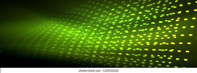 Digital flowing wave particles abstract background, vector smoke effect design. Vector illustration