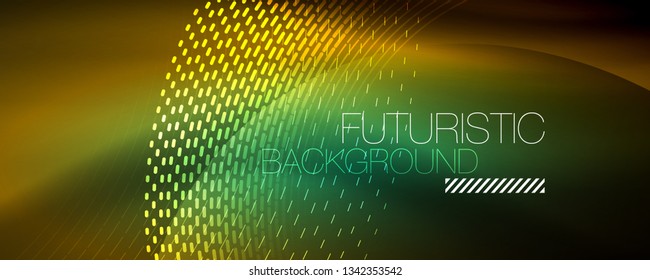 Digital flowing wave particles abstract background, vector smoke effect design. Vector illustration