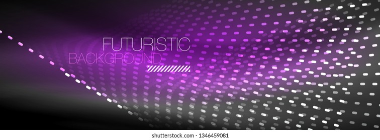 Abstrakte digitale Wellenpartikel, Vektorgrafik-Raucheffekt-Design. Vektorgrafik