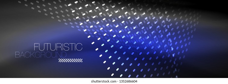 Digital flowing wave particles abstract background, vector smoke effect design. Vector illustration