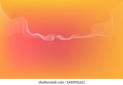 Digital flowing wave particles abstract background, vector smoke effect design