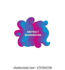 Digital fluid frame, design element for brochure, banner, abstract border