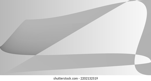 Digital Fluid Futuristic Dynamic Horizontal Lines. Monochromatic Grey Technology Silver Illustration. Shape Gray Smooth Alluminium Gradient Mesh. Minimal Metallic Modern Layers Blurred Background.