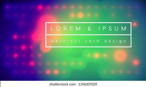Digital fluid poster cover with modern ultraviolet and green colors. Abstract  template with blend matrix shapes. Sample design with text. Eps10 vector.
