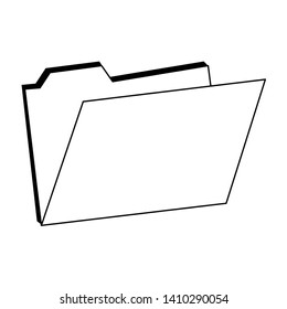 Digital Folder open symbol techonlogy vector illustration graphic design