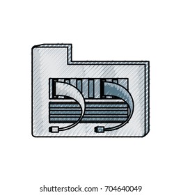 Digital folder symbol