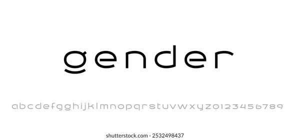 Digital font, cyber alphabet made futuristic style, letters A, B, C, D, E, F, G, H, I, J, K, L, M, N, O, P, Q, R, S, T, U, V, W, X, Y, Z and numerals 0, 1, 2, 3, 4, 5, 6, 7, 8, 9