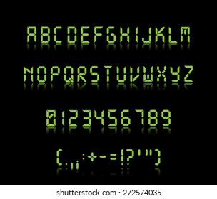 digital font reflection