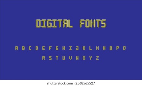 Digital Font Style Artworks - Vector Artworks