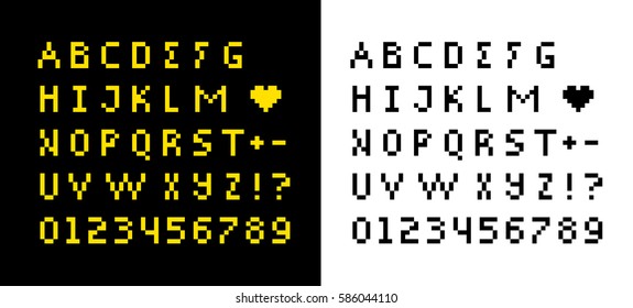 digital font for web, electronic devices and scoreboards