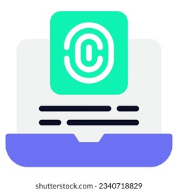 Digital Forensics Icon illustration, for uiux web, app, infographic, etc
