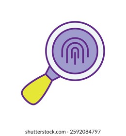 Digital forensics vector icon for blockchain investigations.