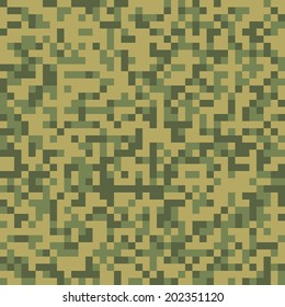 Digital forest seamless camo texture vector