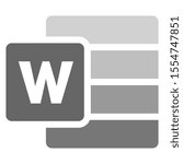 digital format file icon. flat draw creative modification icon with initial name. vector illustration