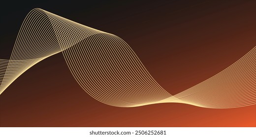 Digital frequency equalizer. digital Stylized line art background. Vector