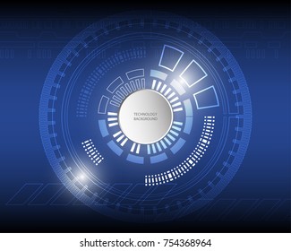 Digital future technology background, abstract computer signal.